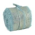 thumbnail image 1 of Neoyler Christmas Decorations Christmas Garland Christmas Ornaments Hand Tear Silk Like Chiffon Ribbon Frayed Edge Bow for Gift Wrapping Wedding Invitations Adds Elegant Festive Touch 177.2in Blue, 1 of 5
