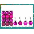 thumbnail image 1 of Neoyler Christmas Decorations Christmas Tree Baubles Set of 24 Shatterproof Plastic Balls Hanging Ornament for Christmas Tree Decor Home Party Hotel Office Showcase Indoor Holiday 1.2in Red, 1 of 5