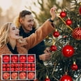 thumbnail image 1 of Neoyler Christmas Decorations Set 80PCS Shatterproof Hanging Balls with Metal Buckles Rope Vintage Textured Ornaments for Tree Indoor Holiday Decor Unique Plastic Christmas Ornaments 9.4in Red, 1 of 4