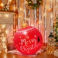 thumbnail image 1 of Neoyler Christmas Decorations Set Outdoor Inflatable Decorated Ball with Lamp for Yard and Porch Waterproof PVC Large Shatterproof Christmas Tree Ornaments Holiday Decor for Home Garden 23.6in Red, 1 of 5