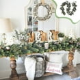 thumbnail image 1 of Neoyler Christmas Garland Christmas Decorations Indoor Artificial Needle Wreath Realistic Cedar Greenery for Fireplace Door Tabletop Porch Winter Vacation Home Decor Festive Atmosphere 78.7in Green, 1 of 8