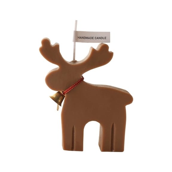 Neoyler Christmas Scented Candle Ornament with Aromatic Paraffin for Festive Decorations In Living Rooms Bedrooms Offices And Yoga Studios 3.9x3.3in Brown