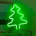 thumbnail image 1 of Neoyler Christmas Tree Neon Lights Indoor Outdoor Decorations with Usb Battery Power for Home Parties Bars Weddings Warm White Led 9.6X7.3in Green, 1 of 5