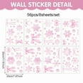 thumbnail image 1 of Neoyler Christmas Wall Stickers for Festive Decoration with Easy Peel and Stick Design Suitable for Bedrooms and Living Rooms Pink, 1 of 6
