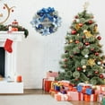 thumbnail image 1 of Neoyler Christmas Wreath with Artificial Bow and Red Fruit for Door and Wall Hanging Decoration Festive Ornament Great for Indoor Outdoor Atmosphere 11.8x11.8in Blue, 1 of 6