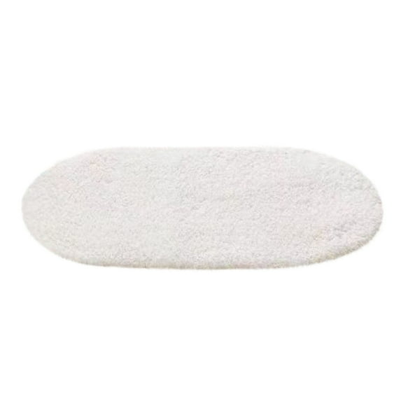 Neoyler Decorative Soft Non-slip Oval Floor Mat for Living Room Entry Bedroom and Bathroom Absorbent Microfiber Foam Rug Machine Washable Long Lasting Design Suit for Home Decor