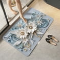 thumbnail image 1 of Neoyler Diatomite Bath Mat Front Door Mat Welcome Mat Quick Drying Non Slip Absorbent Soft Microfiber Top TPR Backing Machine Washable Multipurpose for Bathroom Entryway Multicolor 23.6in, 1 of 6