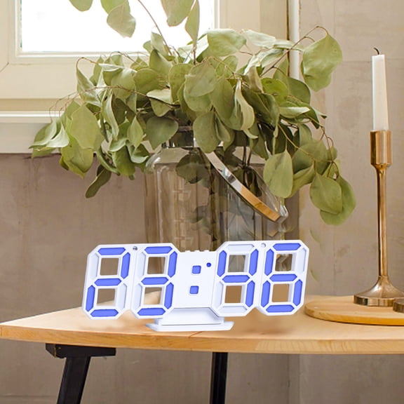 Neoyler Digital Alarm Clock with Automatic Photosensitive LED Display Intelligent Light Sensor Temperature Display and Snooze Function for Home or Office 0.49lb