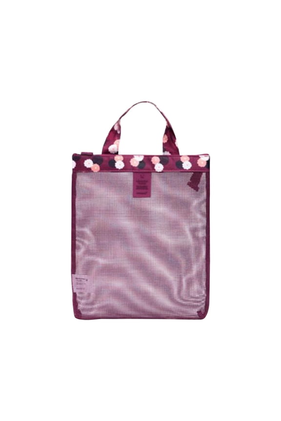 Extra Large Mesh Beach Bag with Zipper Sand Proof Bottom Design Long Lasting Nylon Fabric Versatile for Pool Travel Gym Shopping Reusable Tote Shoulder Crossbody Bag