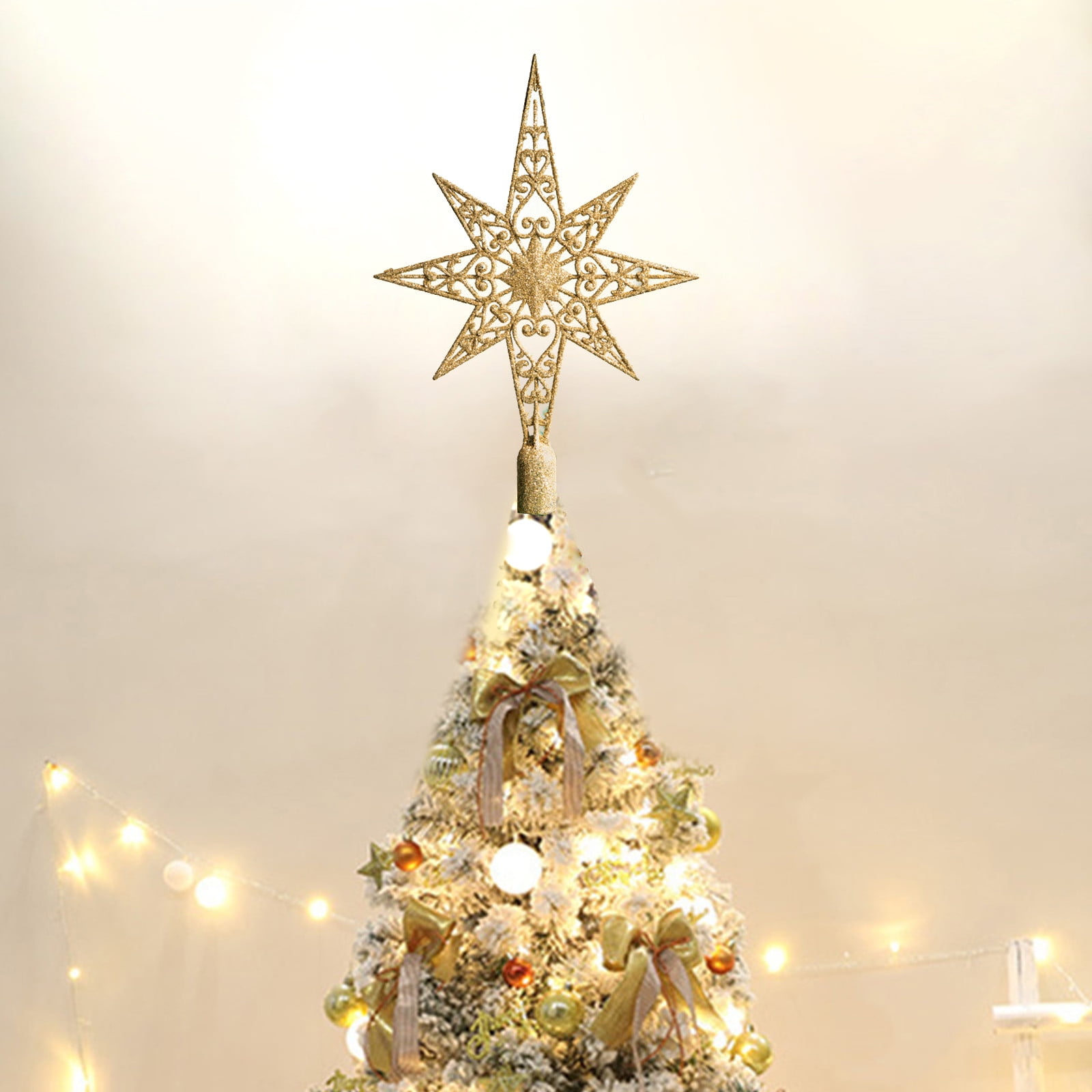 Neoyler Five Point Star Topper Christmas Lights Indoor Outdoor Led ...