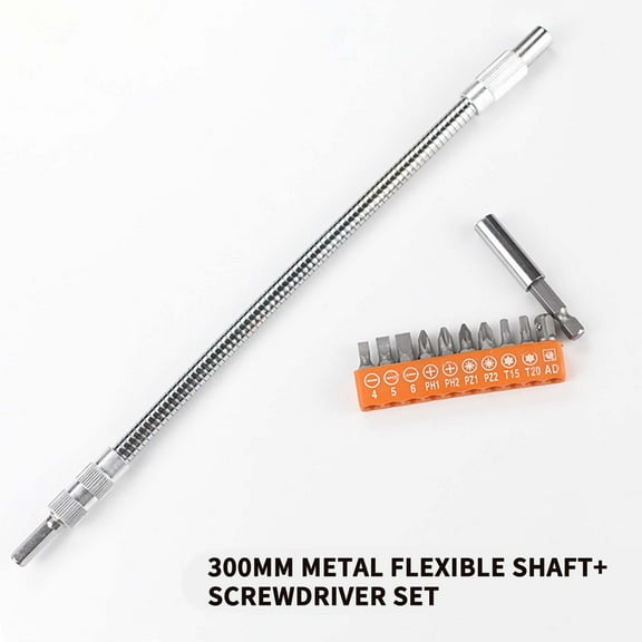 Neoyler Flexible Drill Extension Bit Kit with Hexagonal Shank for Tight Spaces Versatile 360 Degree Bending Stainless Steel Rustproof Adjustable Screwdriver Attachment for Easy Hand Tool Use
