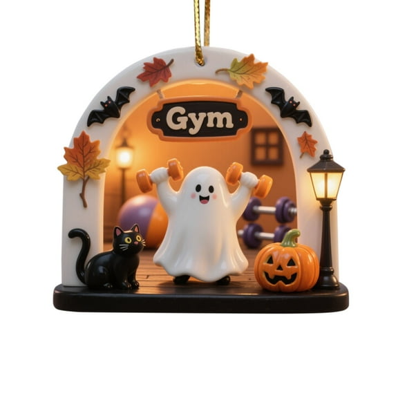 Neoyler Halloween Decorations Ghost Ornaments with Cute Spooky Vibe for Indoor Home Decor and Gifting Suit for Halloween Lovers to Enhance Your Spooky Vignette or Halloween Tree 3.1in Multicolor