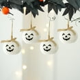 thumbnail image 1 of Neoyler Halloween Decorations Indoor Cute Soft Pumpkin Hanging Decor for Spooky Home Parties and Festive Thanksgiving Displays Lightweight and Easy to Hang 3.5in White, 1 of 6