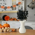 thumbnail image 1 of Neoyler Halloween Decorations Indoor Ghost Decor with Elegant Black Maple Leaf Cuttings for Festive Vibe In Living Spaces and Event Venues 19.7x11.8x11.8in Black, 1 of 6