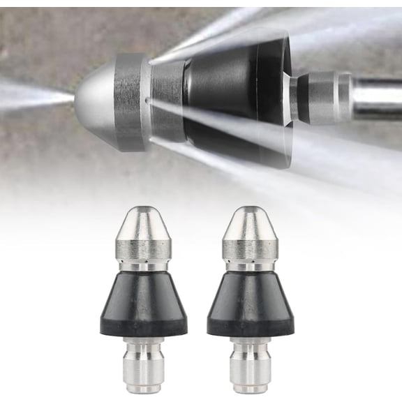 Neoyler High Pressure Sewer Jetter Nozzle Kit for Residential and Commercial Pipe Cleaning,Efficiently Unclogs Grease,Sand,Scale with Reverse Airflow and Quick Connect System