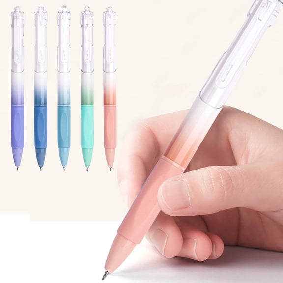 Neoyler Large Capacity Exam Special Gel Pens Pack of 5 Ergonomic Design for Easy Writing High Precision 0.5mm Tip Versatile for Students and Professionals Long Lasting Fade Proof Ink