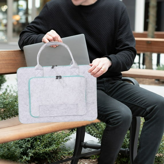 Neoyler Large Capacity Laptop Bag for Business School Casual Use Suit Up to 15 in Soft Padded Handles Lightweight Protective Long Lasting Fabric Modern Design Versatile Storage