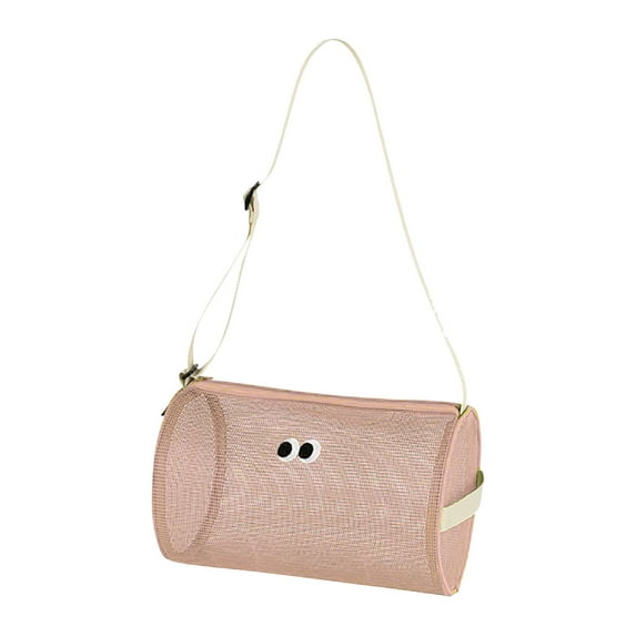 Neoyler Large Capacity Mesh Beach Bag Breathable Shoulder Travel Bag with Adjustable Straps for Sports Equipment Cosmetics Laundry Gym College Multipurpose Storage Bag