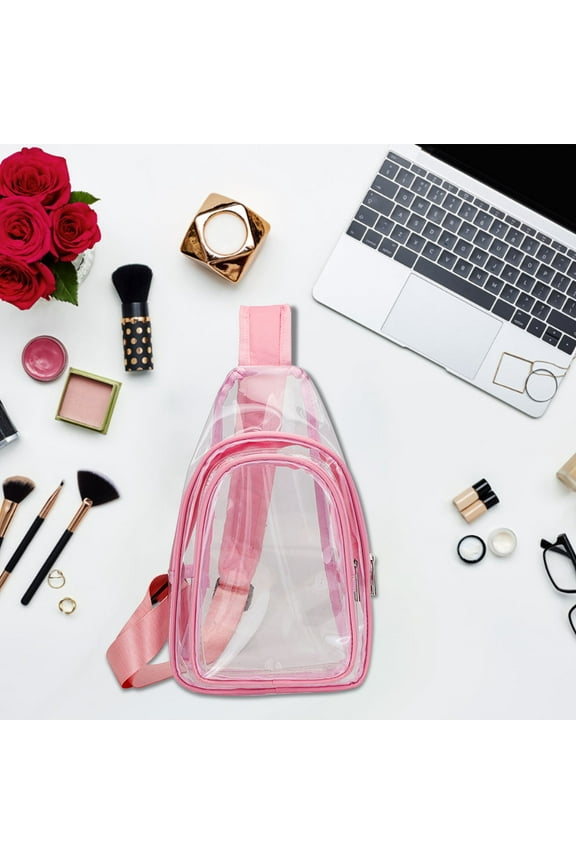 Large Capacity Transparent PVC Chest Bag Backpack for Men and Women Suit for Beach Swimming Travel Long Lasting Waterproof Design with Adjustable Straps for Relaxed