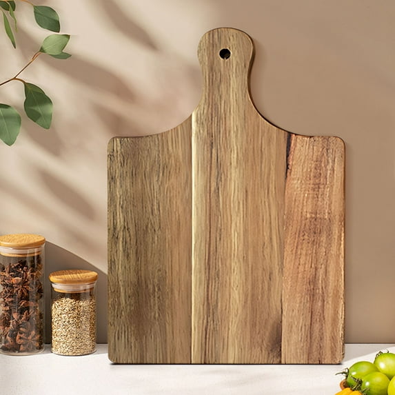 Neoyler Large Solid Wood Cutting Board with Handle and Hanging Hole for Kitchen Use Suit for Fruit Chopping and Steak Serving Long Lasting Easy to Clean and Maintain for Home Cooks