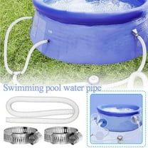 Neoyler Long Lasting Flexible Replacement Hose for Inflatable Hot Spring Swimming Pools Compatible 300 1000 Gallon Pool Pumps Rigid Leak Proof Design Includes Brass Clips for Maximum Durability