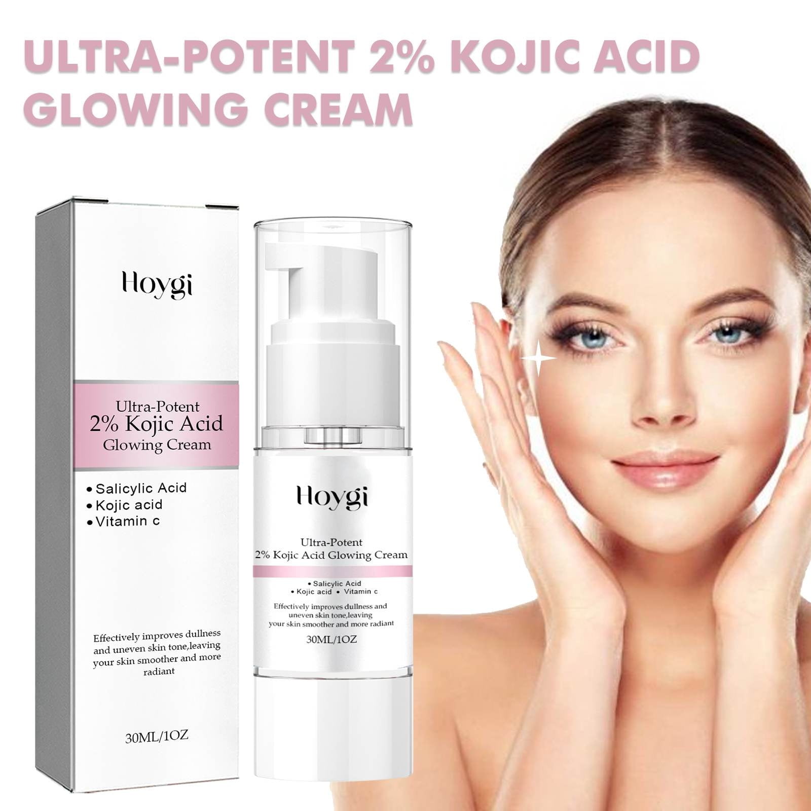 Neoyler Natural Kojic Acid Brightening Cream for Face and Body Gentle ...