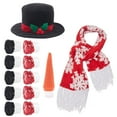 thumbnail image 1 of Neoyler Outdoor Christmas Decorations Christmas Decorations Outdoor Snowman Hat Scarf Set Easy DIY Kit Classic Family Activity for Winter Holiday and Memorable Gatherings 3.9in Black, 1 of 3