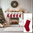thumbnail image 1 of Neoyler Personalized Christmas Stockings with Custom Embroidery for Names Holiday Gift Bag Large Capacity Multi Functional Decorations for Fireplace Tree 18.1in Red, 1 of 8