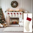 thumbnail image 1 of Neoyler Personalized Christmas Stockings with Custom Embroidery for Names Holiday Gift Bag Large Capacity Multi Functional Decorations for Fireplace Tree 18.1in White, 1 of 8