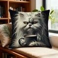 thumbnail image 1 of Neoyler Pillow Cases Cute Print Pillow Cover Machine Washable with Invisible Zipper Linen Feel Soft Long Lasting Fade Resistant Decorative Throw for Living Room Bedroom Patio Multicolor 17.7x17.7in, 1 of 6