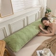 thumbnail image 1 of Neoyler Pillow Cases Extra Long Quilted Pillowcase with Non-Slip Button Closure Full Wrap Protection Pre-Shrunk Easy Care Polyester Support for Side Sleepers and Couples Green 18.9x47.2in, 1 of 6