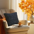 thumbnail image 1 of Neoyler Pillow Cases Plush Geometric Cushion Cover with Invisible Zipper Soft Velvet Feel Modern Striped Design for Sofa Bed Living Room Throw Decor Blue 17.7x17.7in, 1 of 6