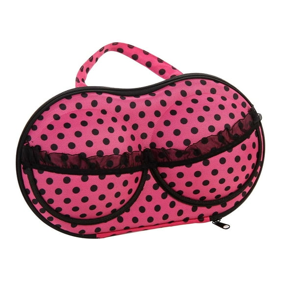 Neoyler Premium Women Bra Travel Case with Handle for Lingerie Storage and Makeup Organization Portable Hard EVA Underwear Bag for A B C Cup Protection and Easy Carry