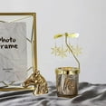 thumbnail image 1 of Neoyler Rotating Candle Lantern Christmas Decorations Ornaments for Tree Unique Gift Automatic Spinning Candle Holder Party Home Decor Gold, 1 of 4