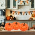 thumbnail image 1 of Neoyler Simulated Pumpkins Halloween Decorations for Home and Garden with Realistic Look Suitable for Thanksgiving and Autumn Indoor Outdoor Decor 3.1x3.1x3in Orange, 1 of 6