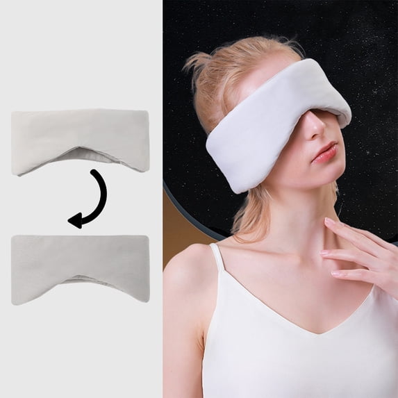 Neoyler Sleep Mask Light Blocking Breathable Full Surround Eye Mask with Nose Wing for Total Darkness Soft Padded Adjustable Relaxedable Travel Blindfold Gray 25.9x4.7x2.7in