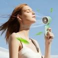 thumbnail image 1 of Neoyler Summer Portable Handheld Fan USB Rechargeable Small Silent Fan for Dorm Travel and Outdoor Activities Lightweight with Strong Wind Power and Long Battery Life, 1 of 8