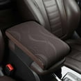 thumbnail image 1 of Neoyler Universal Memory Cotton Car Armrest Box Pad Soft Ice Silk Leather Support for Trucks SUVs Minivans Easy Installation Center Console Accessory Relieves Pressure, 1 of 2
