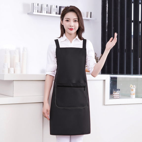Neoyler Waterproofs Washable Kitchen Baking Room Apron Polyester Material Oil Proof Dirt Resistant H Shaped Strap with Phone Pocket Long Lasting and Easy to Maintain Cooking I