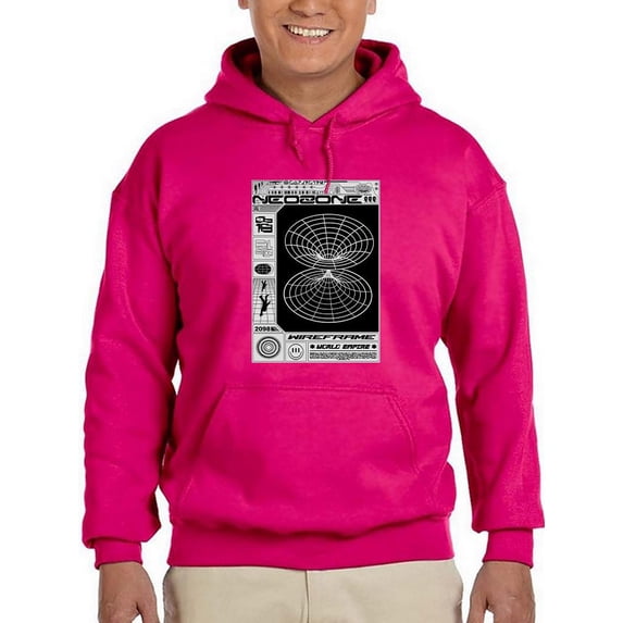 Neozone Techno Style Hoodie Men -Image by Shutterstock, Male Large