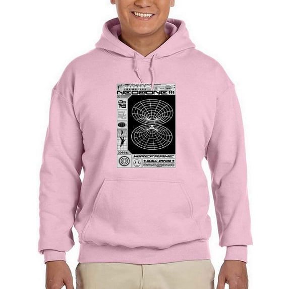 Neozone Techno Style Hoodie Men -Image by Shutterstock, Male XX-Large