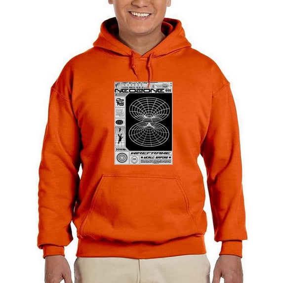 Neozone Techno Style Hoodie Men -Image by Shutterstock, Male x-Large