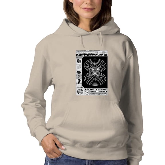 Neozone Techno Style Hoodie Women -Image by Shutterstock, Female 4X-Large