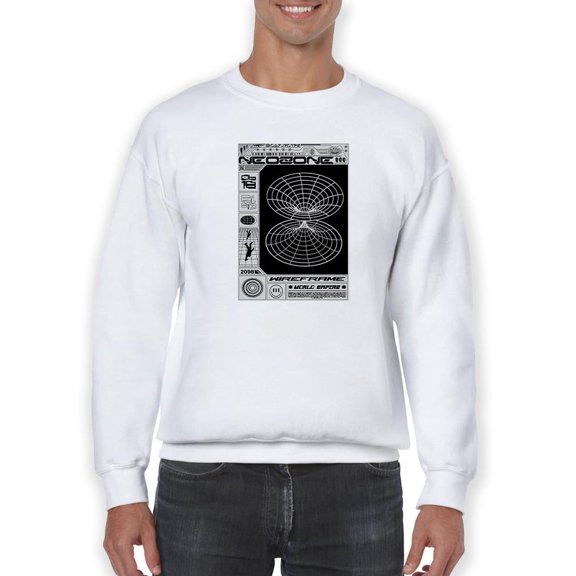 Neozone Techno Style Sweatshirt Men -Image by Shutterstock, Male Medium