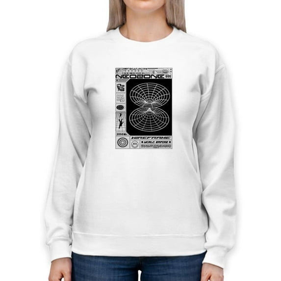 Neozone Techno Style Sweatshirt Women -Image by Shutterstock, Female Small