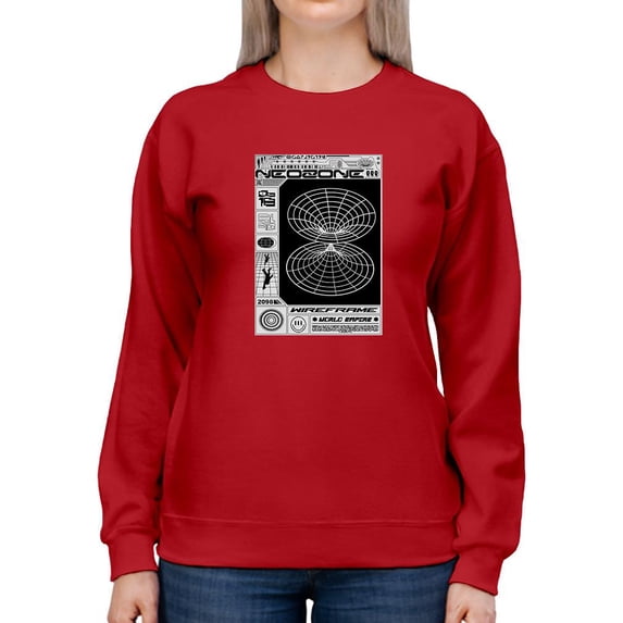 Neozone Techno Style Sweatshirt Women -Image by Shutterstock, Female XX-Large