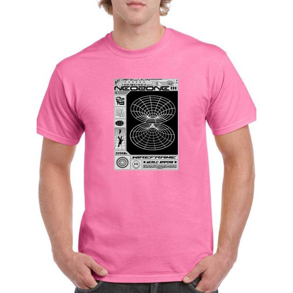 Neozone Techno Style T-Shirt Men -Image by Shutterstock, Male Large