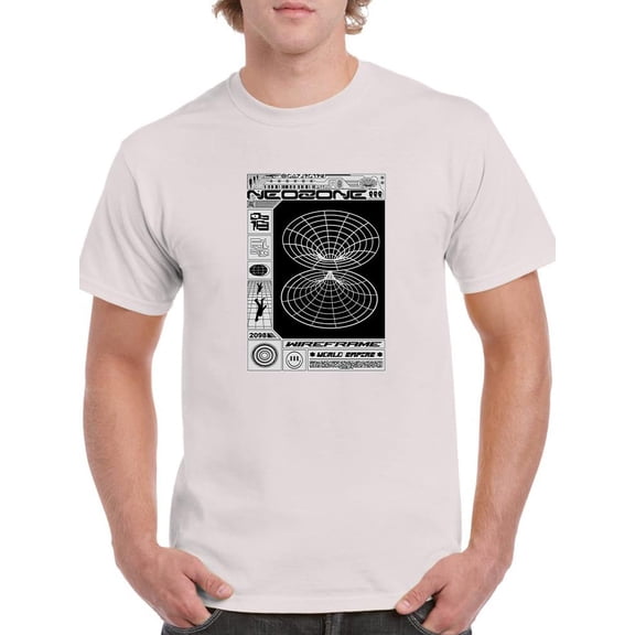 Neozone Techno Style T-Shirt Men -Image by Shutterstock, Male XX-Large