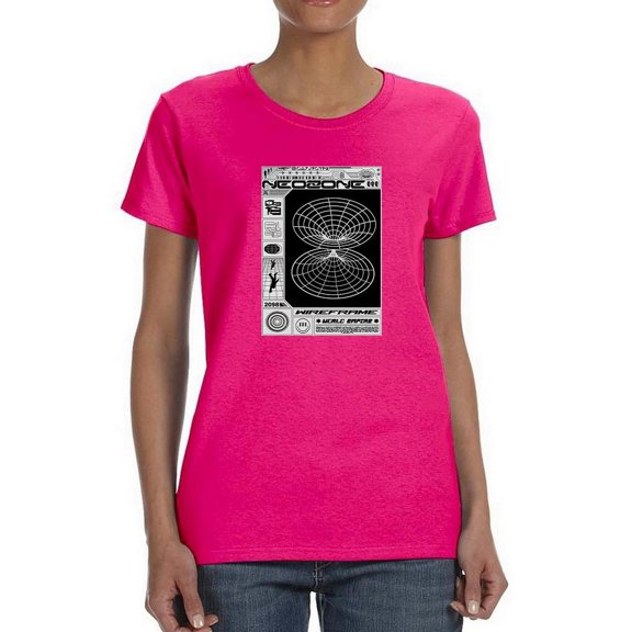 Neozone Techno Style T-Shirt Women -Image by Shutterstock, Female Large