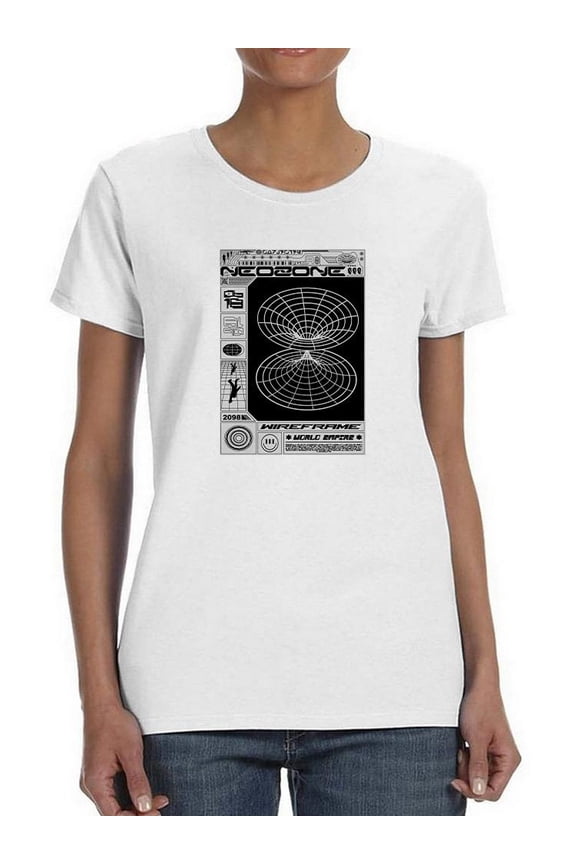 Neozone Techno Style T-Shirt Women -Image by Shutterstock, Female Medium
